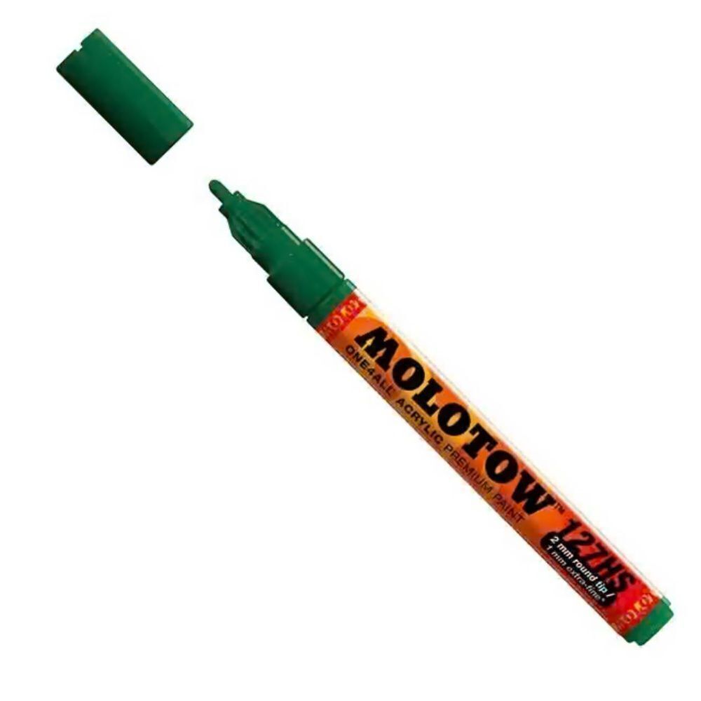 Molotow One4All Acrylic Pump Marker in 096 Mr. Green. 2mm Fine Tip. 6-Pack. NIB!